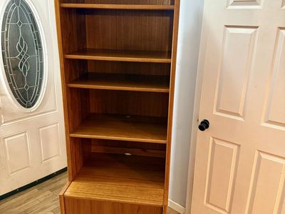 Tall - Teak - MCM Bookcase — Display case