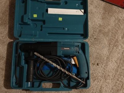 Makita Rotary Hammer Drill Model HR2410 with Case & Chicago Electric Jigsaw