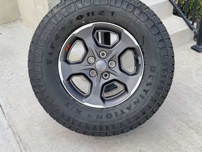 Jeep Gladiator Rims and Tires 285/70R17 Firestone Destination X/T Load E Like new