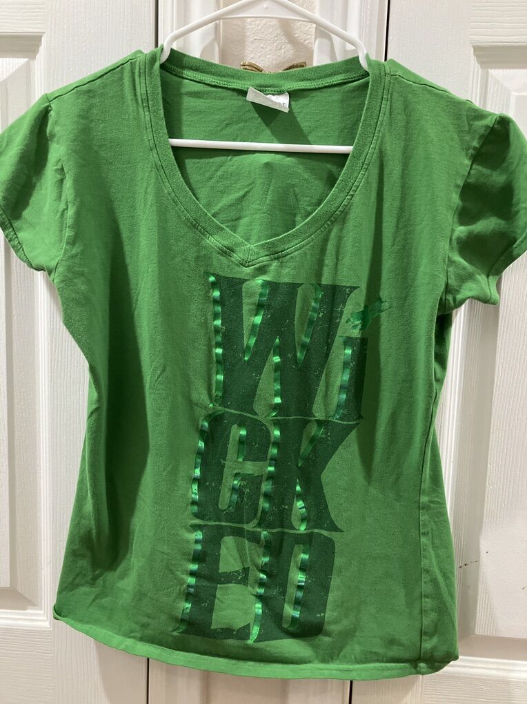 Green Wicked  Crop Top SizeWoman Fittted XL