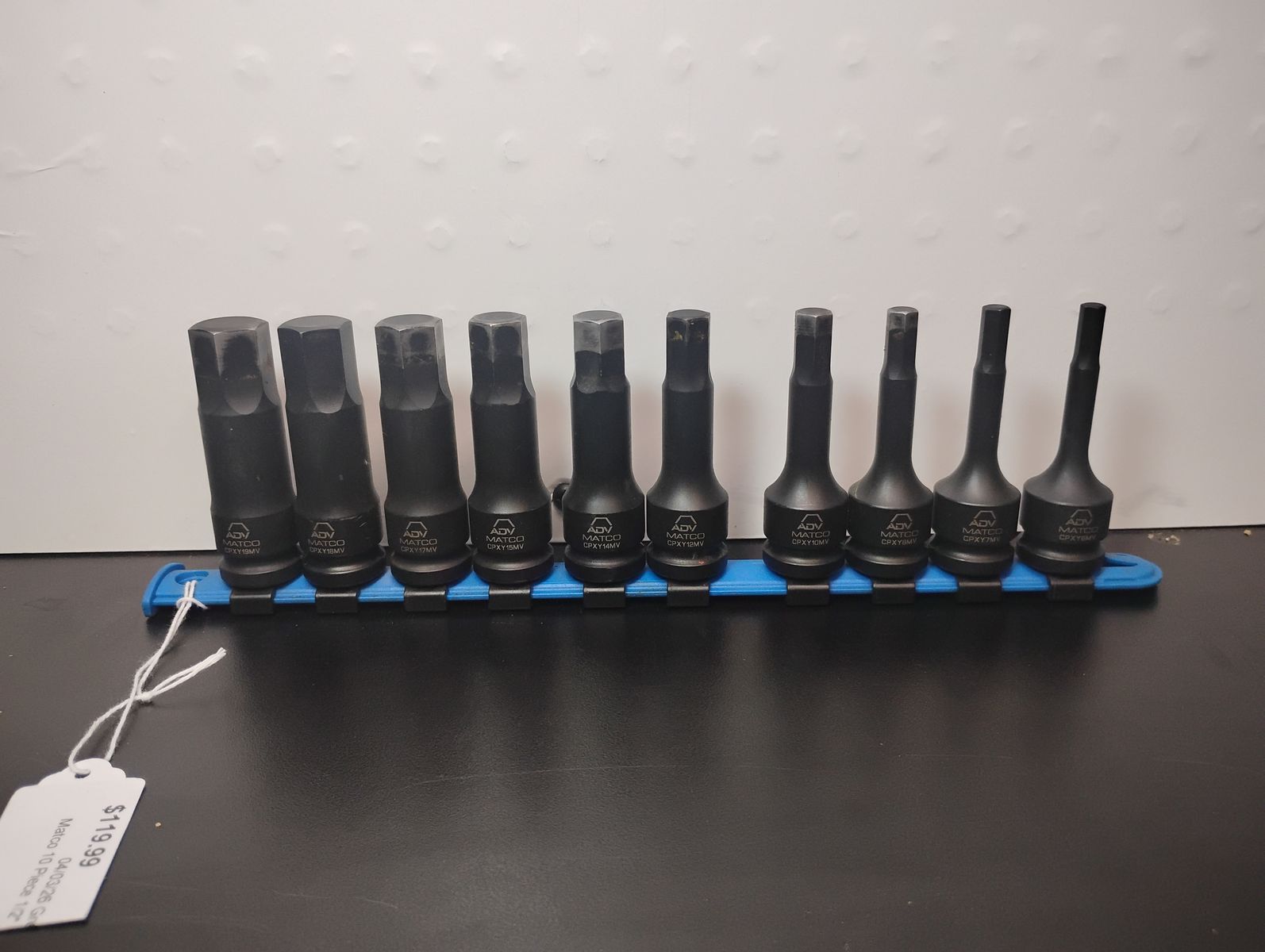 Matco Tools 10 PIECE 1/2" DRIVE METRIC ADV HEX BIT SOCKET SET