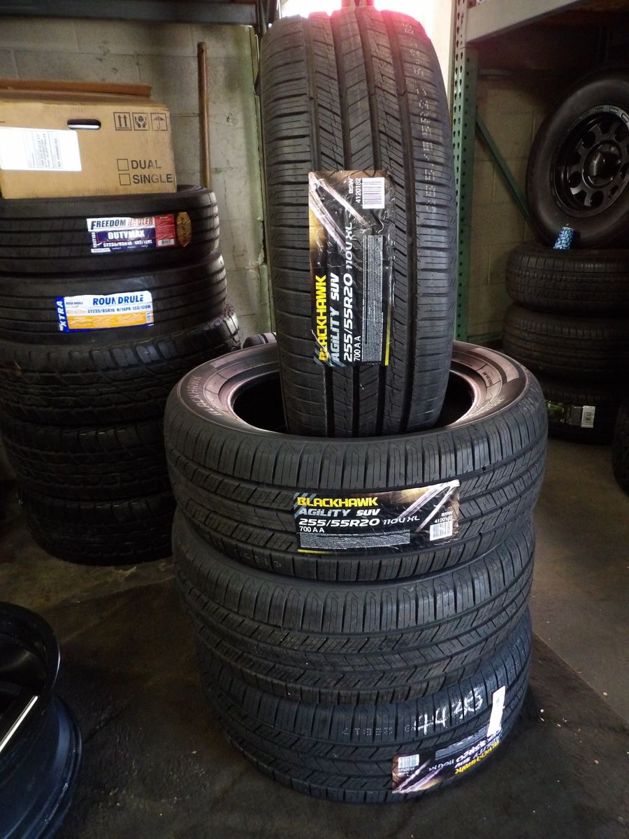 255/55R20 BLACKHAWK AGILITY SUV SET OF NEW TIRES