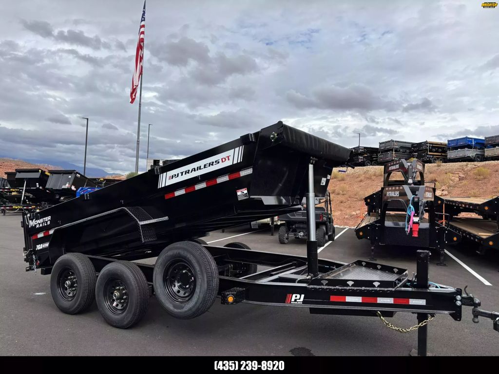 2026 PJ Trailers 7X14 14K DT1 LOWPRO TELESCOPIC Du