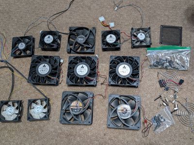 Lot of PC/Server fans, delta, scythe, nzxt, misc