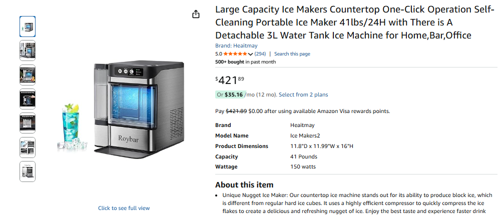 New in box Ice Makers