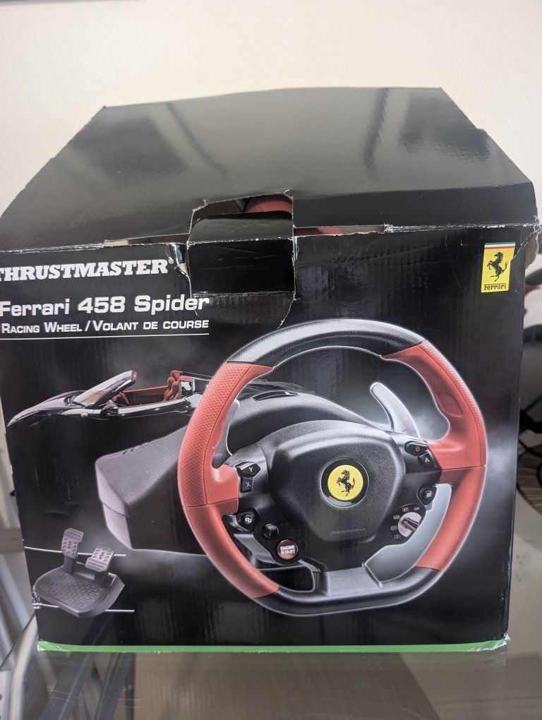 Thrustmaster Ferrari 458 Spider Racing Wheel & Pedals for Xbox One / Series X|S