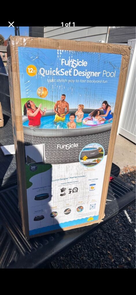 Spacious Round Above-Ground Pool: