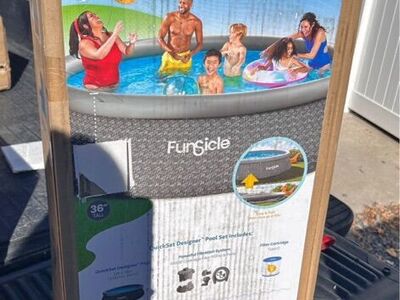 Spacious Round Above-Ground Pool: