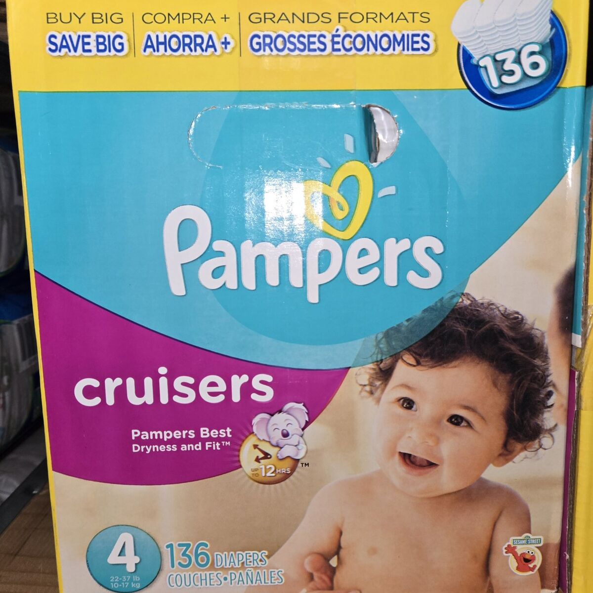 Pampers Cruisers Diapers Size 4 136 Count