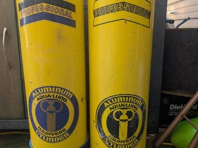 Vintage Scuba Diving Tanks!