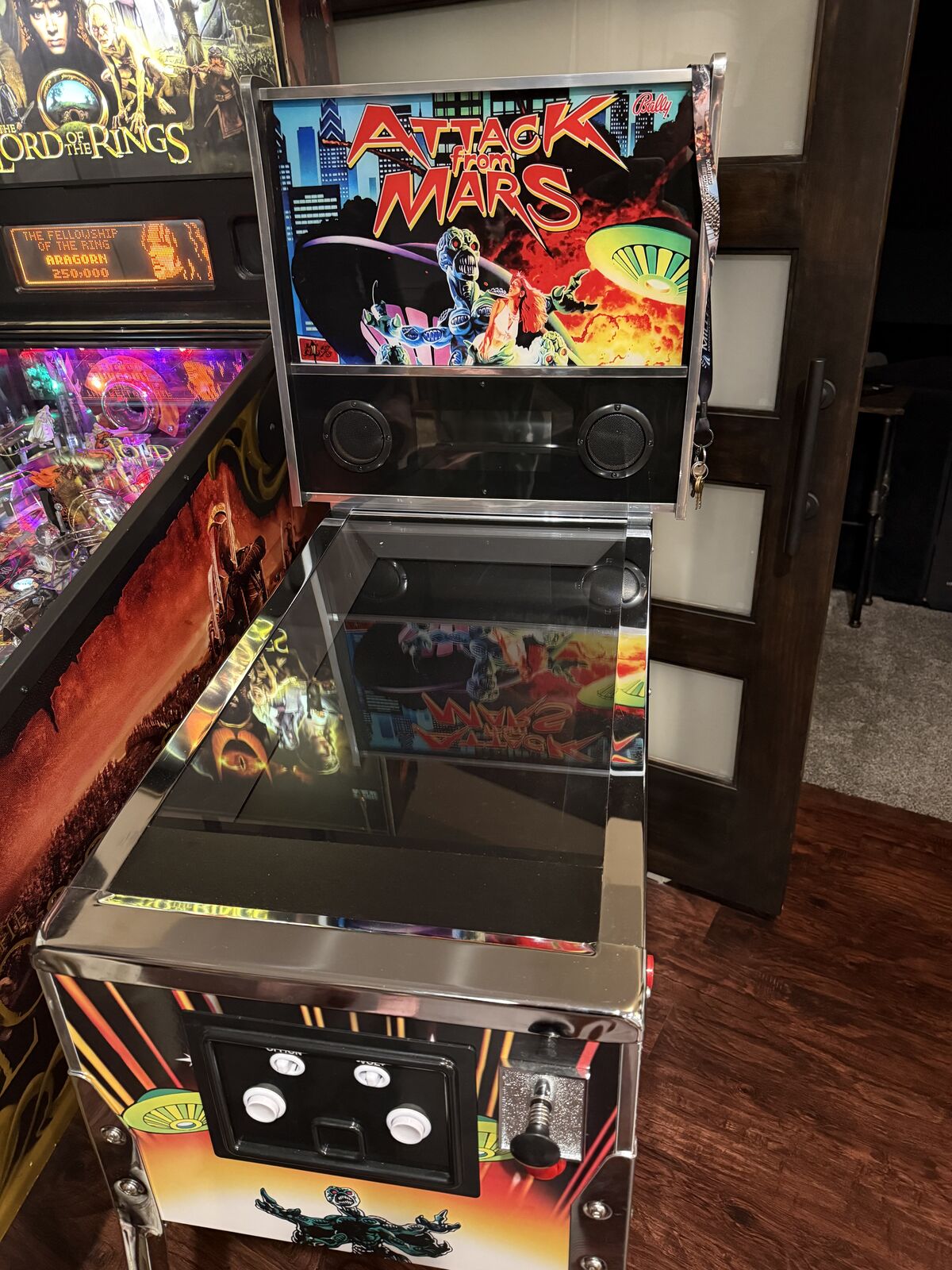 1up pinball attack from mars excellent shape