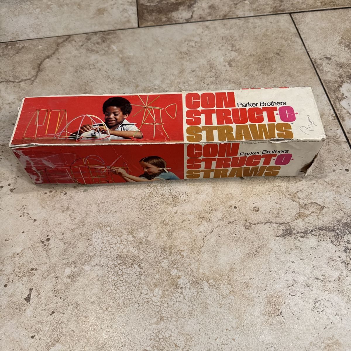 Vintage Constructo Straws Building In Original Box