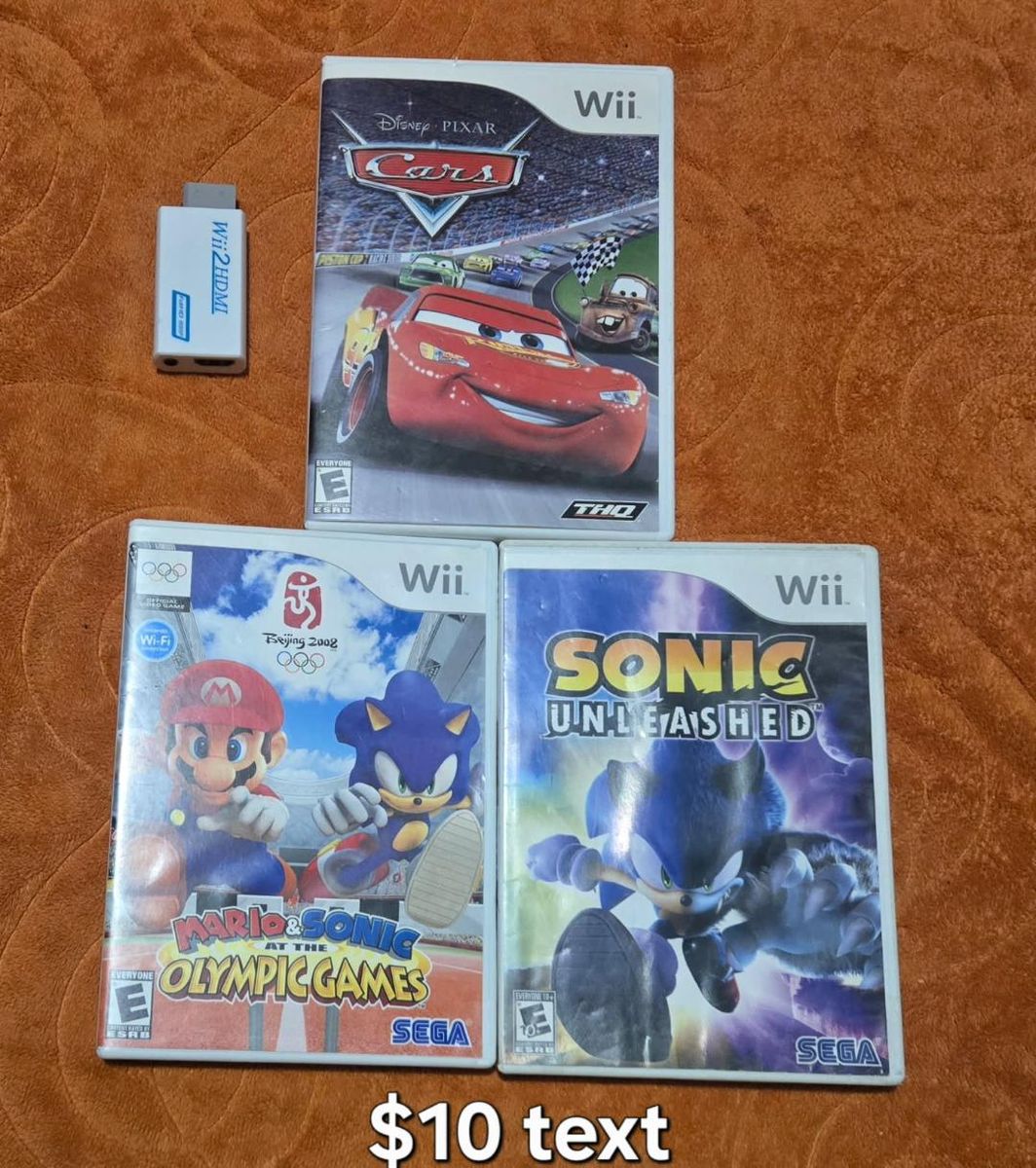 Wii games $10 each including Sonic Unleashed! Trades considered!