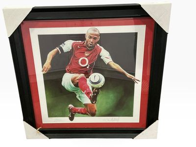 Controlling The Ball Signed by Thierry Henry