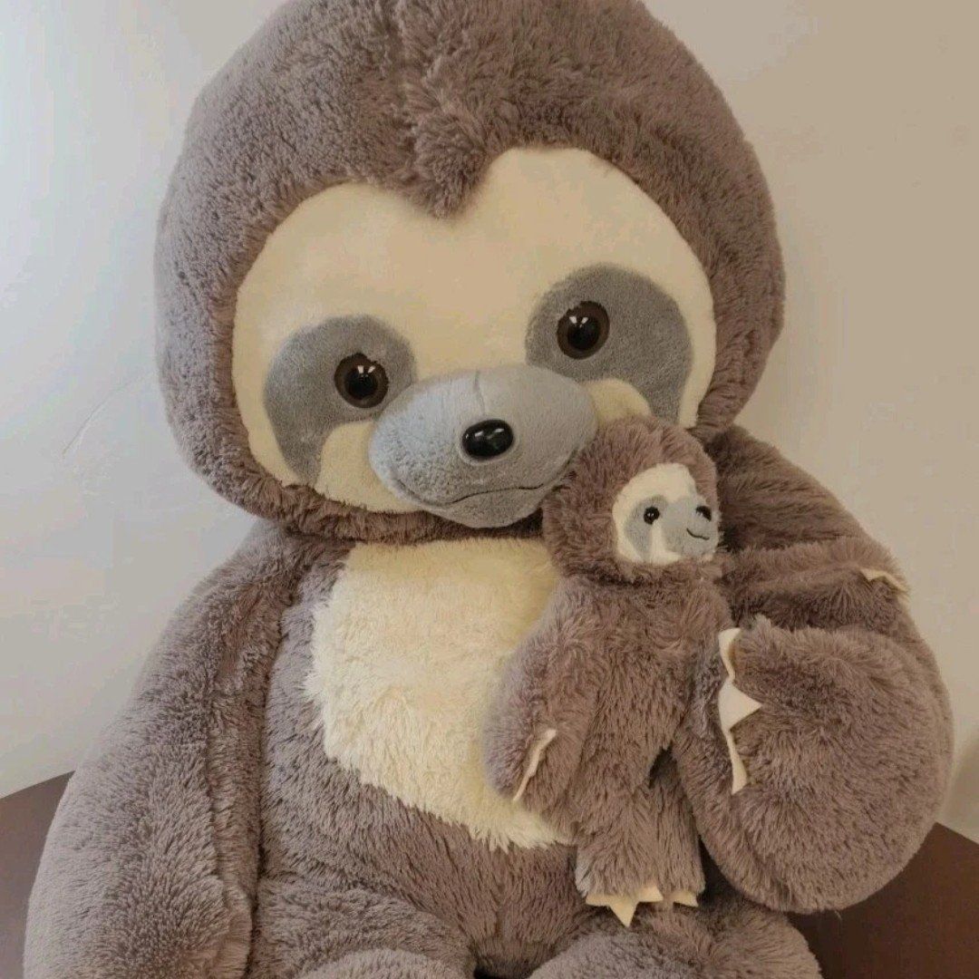 GOFFA XL Sloth Stuffed Animal Soft Huggable Plush