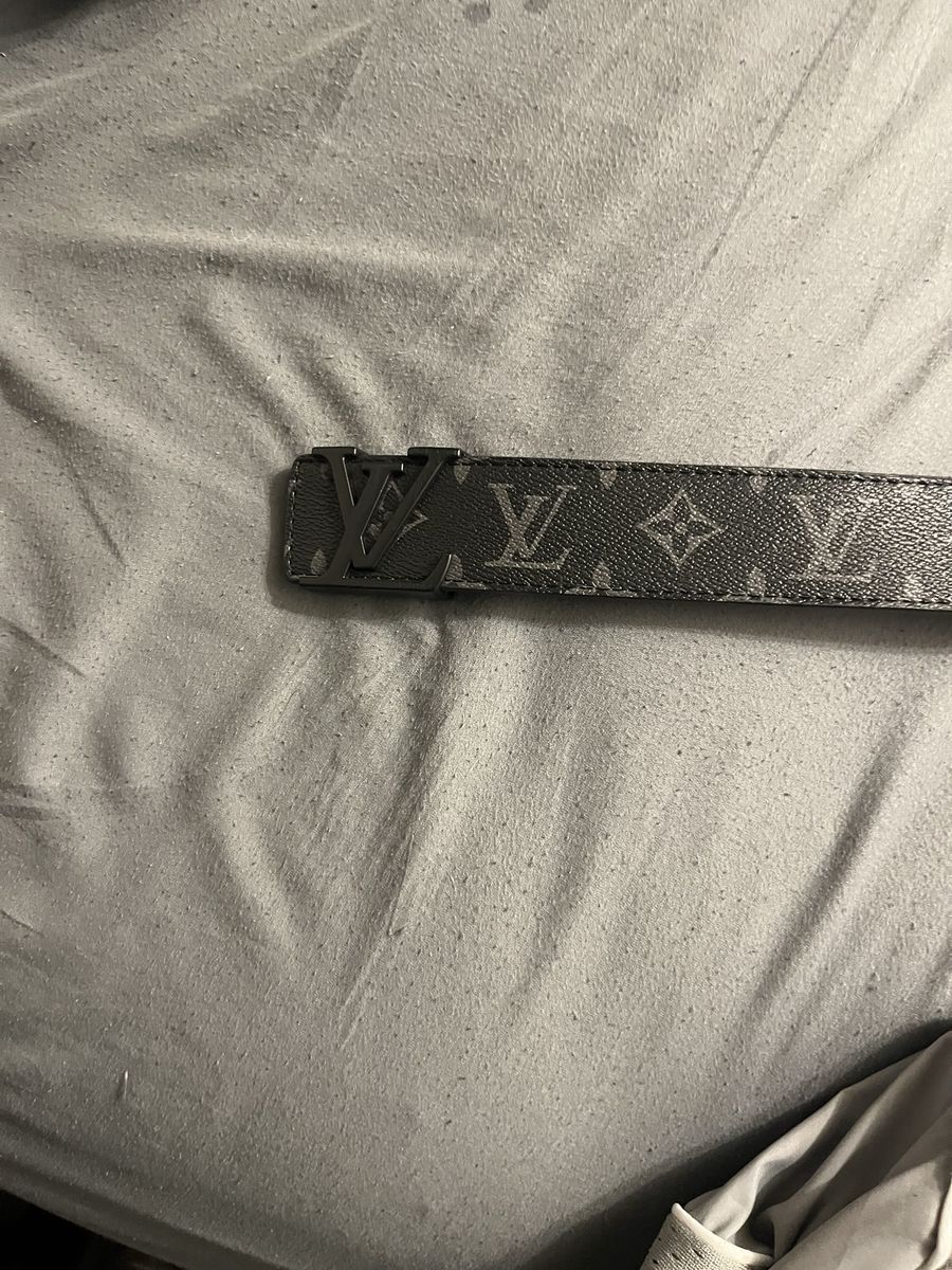 Louis Vuitton M9808 Monogram Eclipse Initiales Reversible Belt 90/36