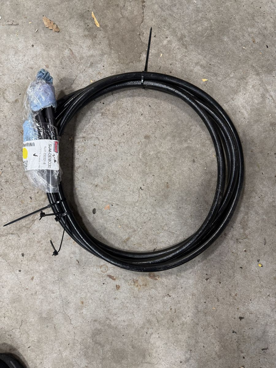 Summit Racing 7’ PTFE braided transmission cooler lines