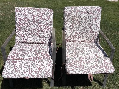 Pair of patio chairs