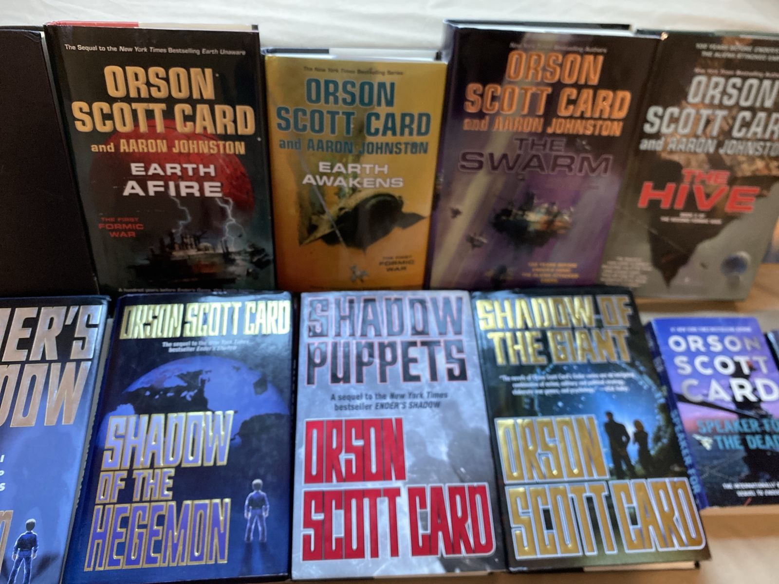 Orson Scott Card Collection - Formic wars series, Ender's Shadow Series - Hardcover Sci-Fi Book Lot