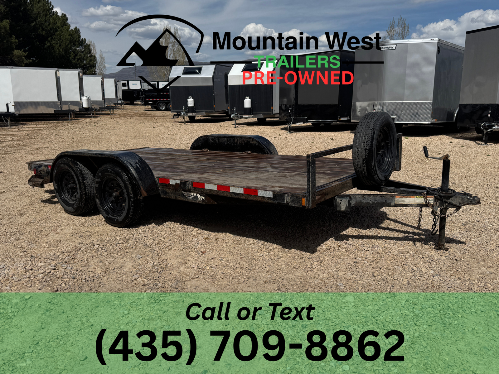 2021 USED Workhorse 14'-7k Utility Trailer