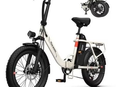 5TH W11B-W 20" Fat Tire E-Bike, 500W, 7spd