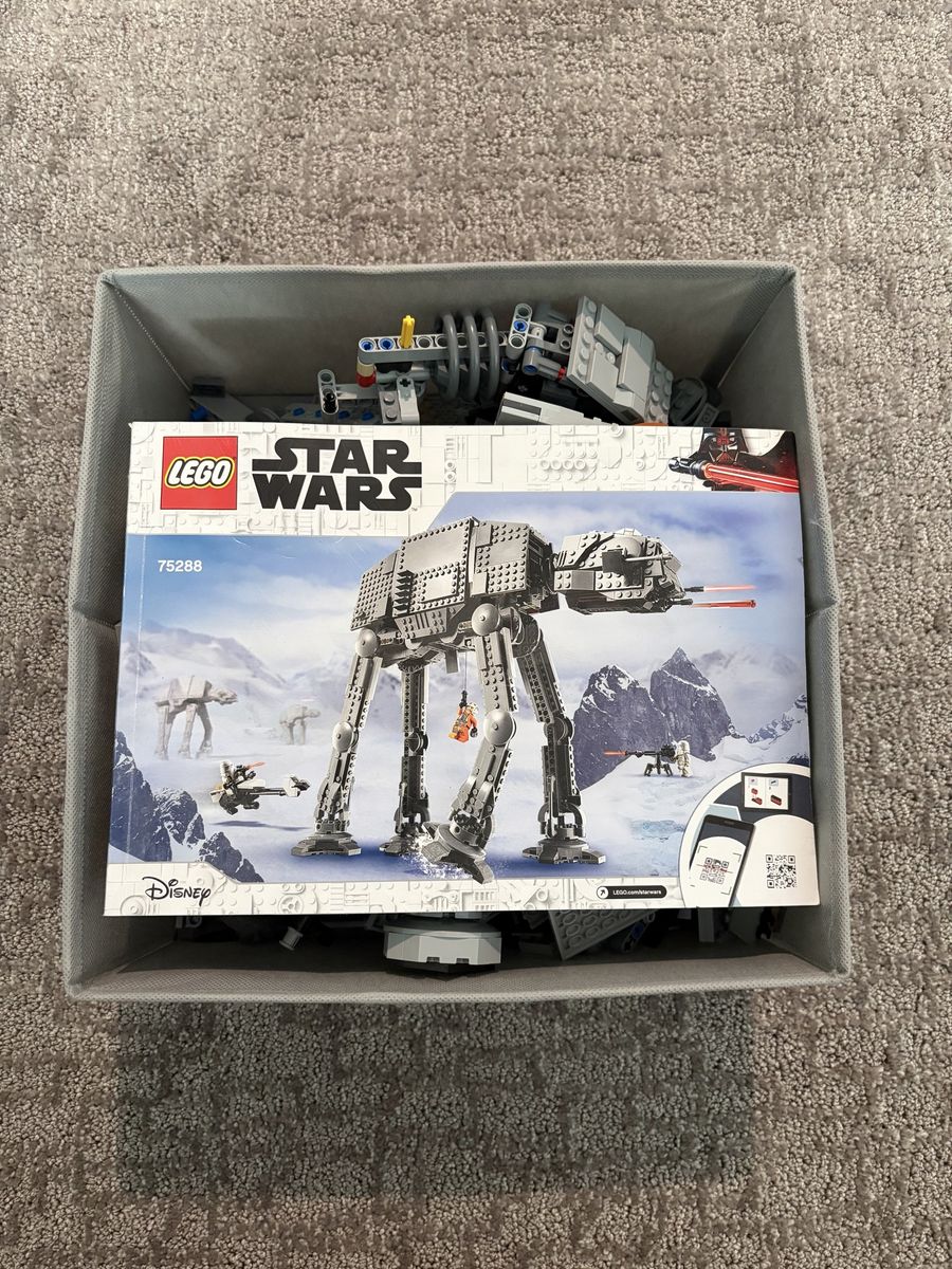 LEGO ATAT and General Grivious wheel bike. NO MINIFIGURES