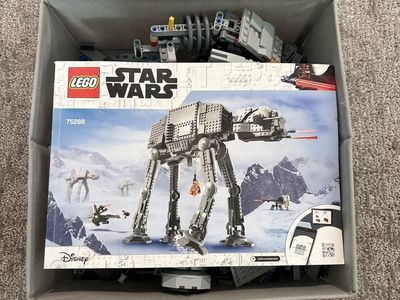 LEGO ATAT and General Grivious wheel bike. NO MINIFIGURES