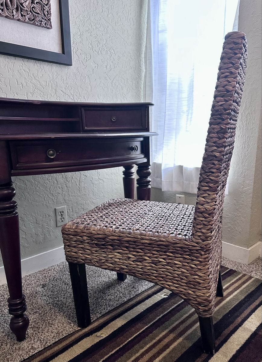 Natural woven chair