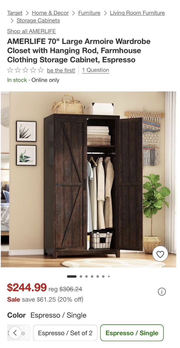 Wardrobe closet