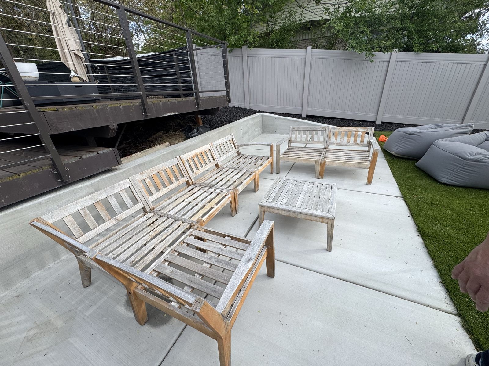 Outdoor Wood Sectional