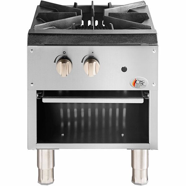 Cooking Performance Group CPG-SP-18-N Natural Gas Stock Pot Range - 80,000 BTU