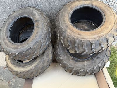 ATV used tires. (2) 25x8x12 - (2) 25x10x12