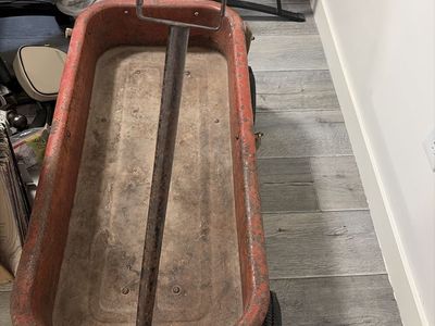 Vintage Radio Flyer Red Steel Wagon All-Terrain Tires