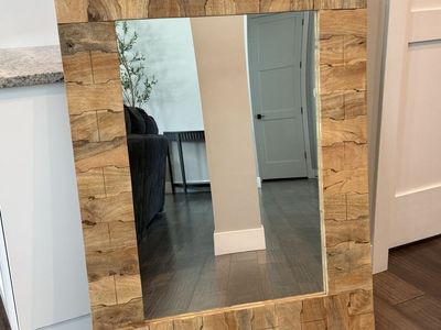 Large Solid Mango Wood Mirror