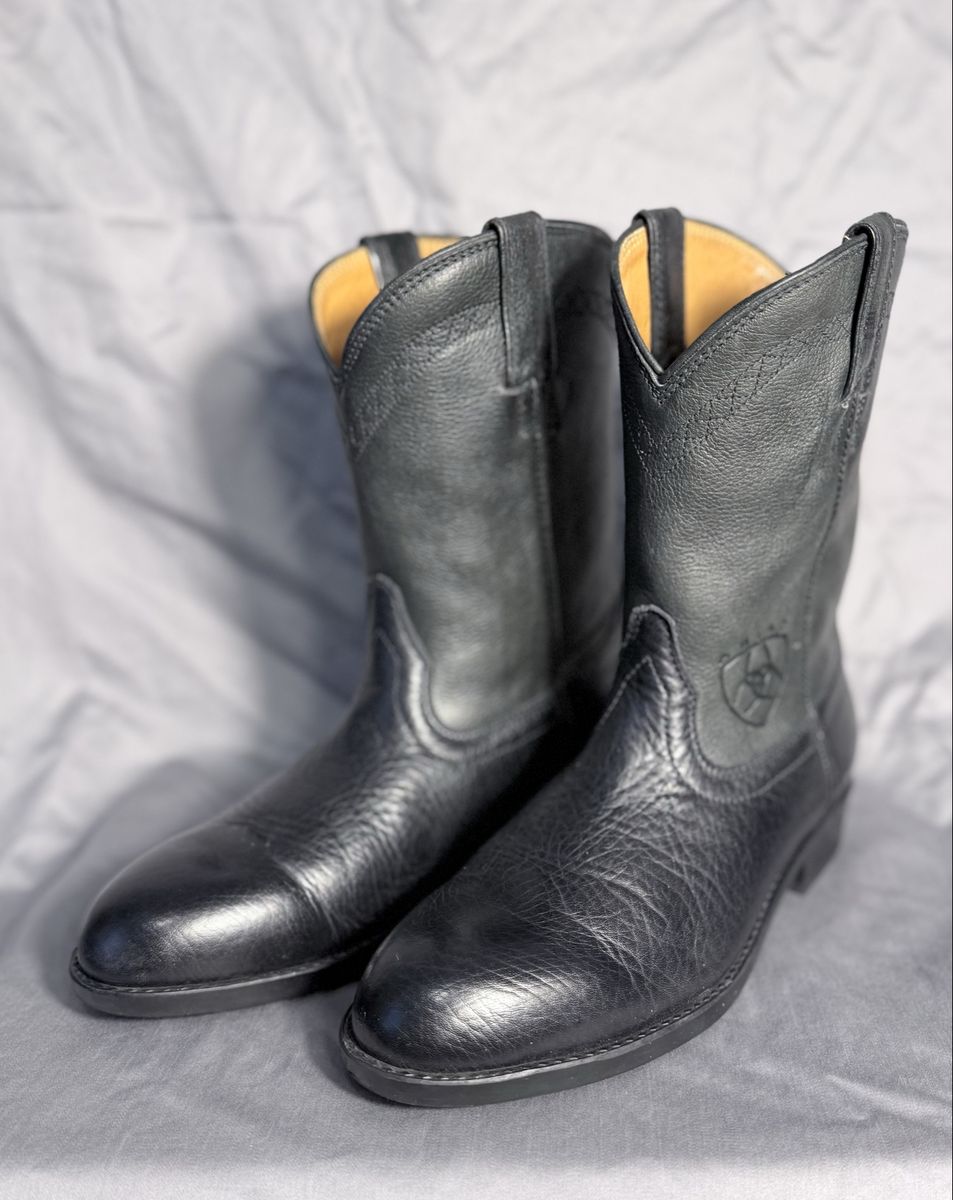 Ariat Black Ropers Mens 10D