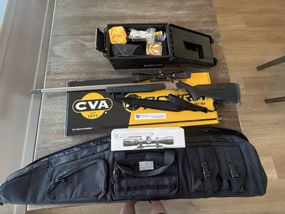 CVA Accura LR-X .50 Cal Muzzleloader Package w/ Vortex Crossfire II 3-9x40 Scope & Case