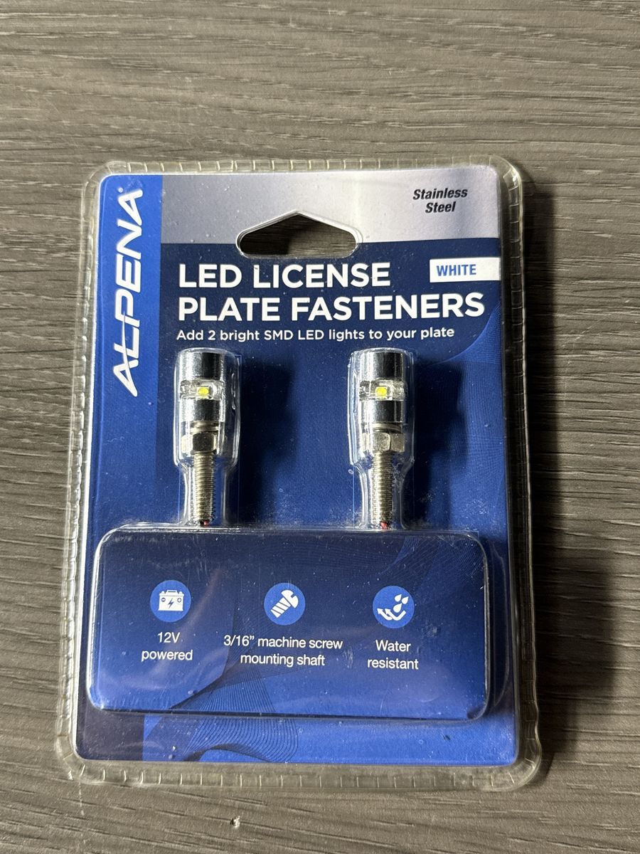 LED License Plate Fasteners
