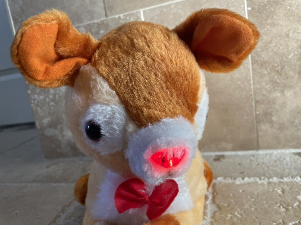 Rudolph Reindeer W/ Music & Light Up Nose