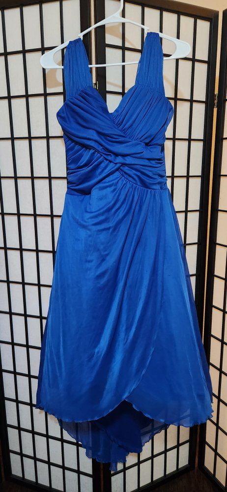 Vintage Royal Blue Formal Dress Size 9/10