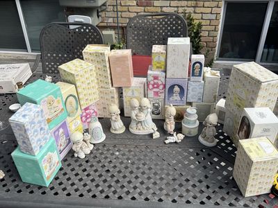 Large Collection of Vintage Precious Moments Figurines with Original Boxes