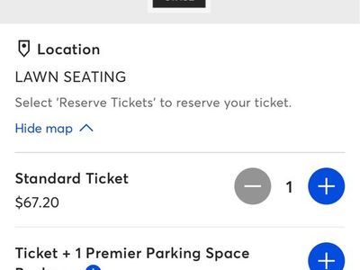 1-2 lawn tickets to MUSE