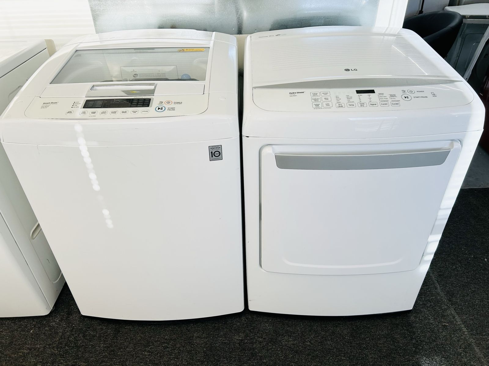 LG super capacity washer and dryer