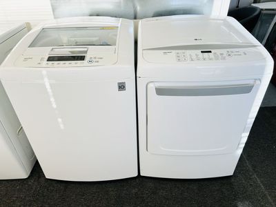 LG super capacity washer and dryer