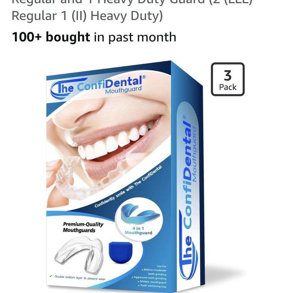 New The ConFiDental Moldable Mouth Guard Pack - 4 in 1 Dental & Athletic Protection