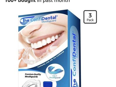 New The ConFiDental Moldable Mouth Guard Pack - 4 in 1 Dental & Athletic Protection