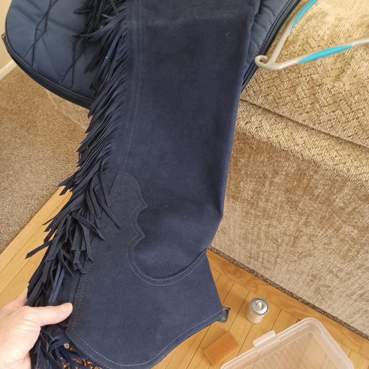 Ultrasuede Show Chaps, Navy, Lrg-1XL, Hobby Horse, Women's