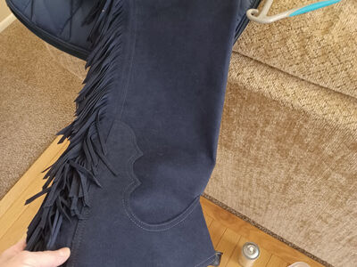 Ultrasuede Show Chaps, Navy, Lrg-1XL, Hobby Horse, Women's