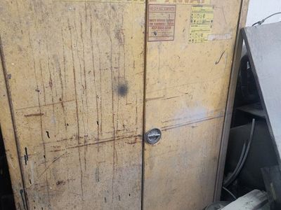 Se-Cur-All Safety Storage Cabinet For Flammable Liquids Solvent Yellow