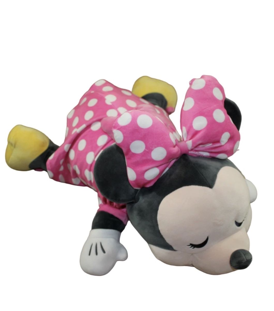 Disney Minnie Mouse Cuddleez Plush Large 24” Super Soft Stuffed Animal Pillow LN