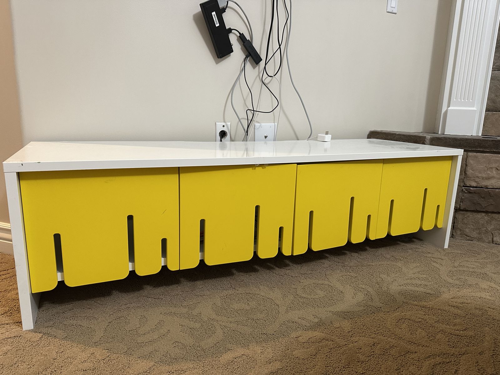 White TV Stand / Storage Cabinet – 59”